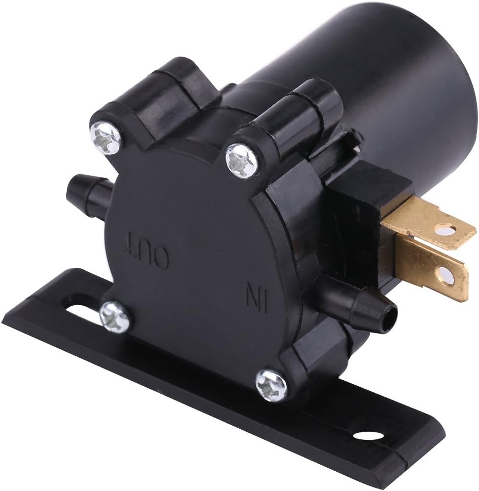 Windshield Washer Pump, 12V Windscreen Washer Pump Motor Universal Car Front Win