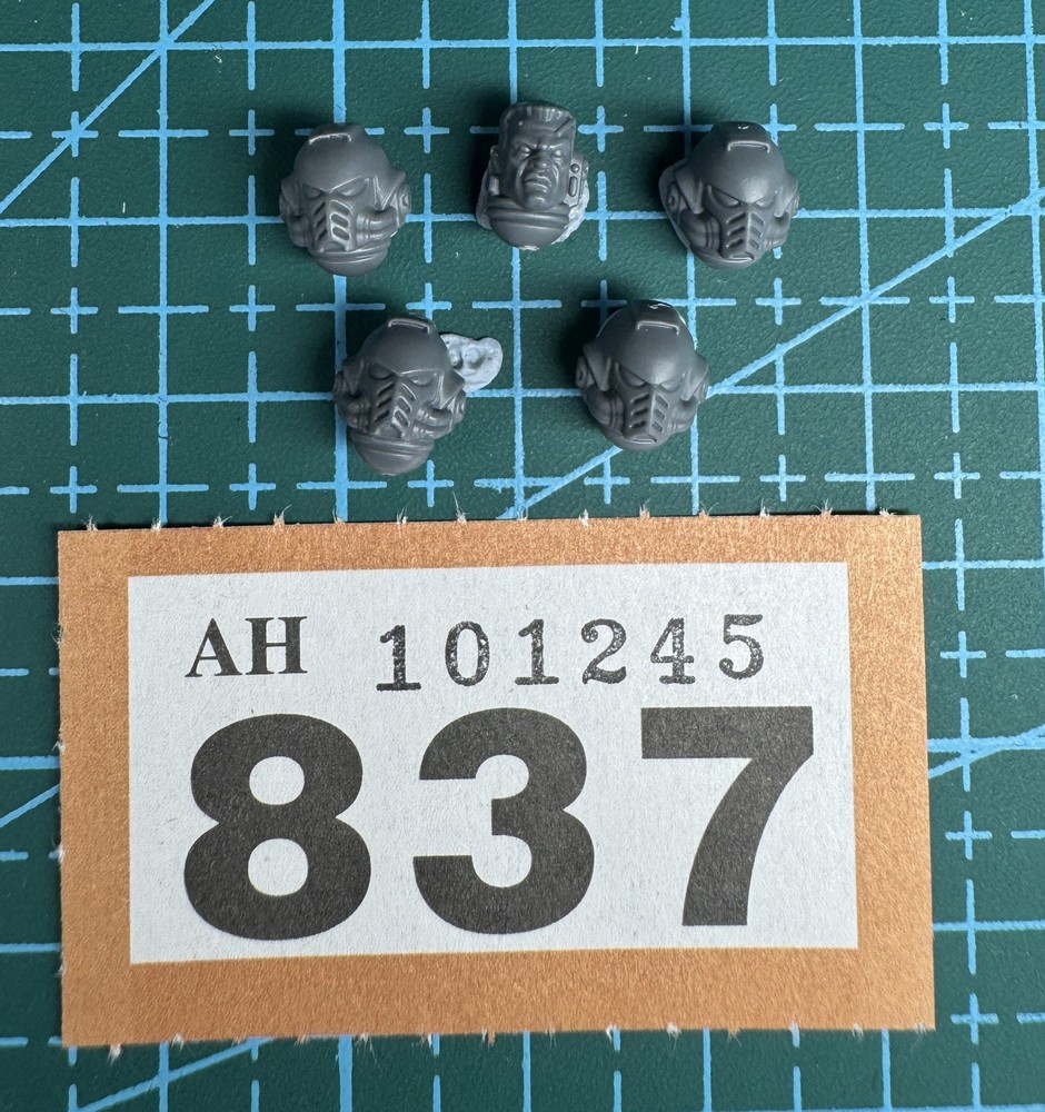 5 Space Marine Helmet Head Primaris Intercessor 40k Bits Heresy Sergeant