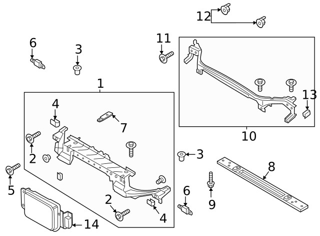 Genuine Ford Mount Panel Retainer DS7Z-13N020-A