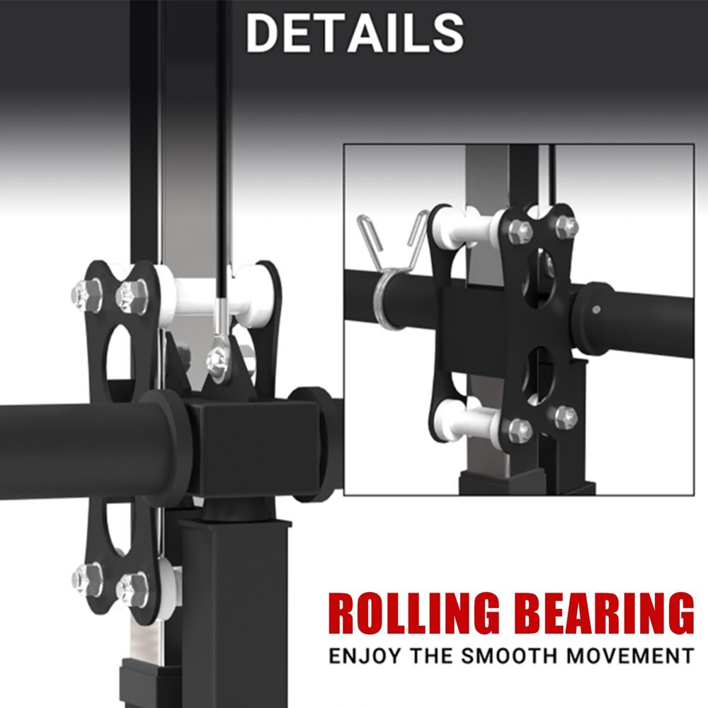 Multi-Function Home Gym Lat Pull Down & Lat Row Cable Machine Pulley System