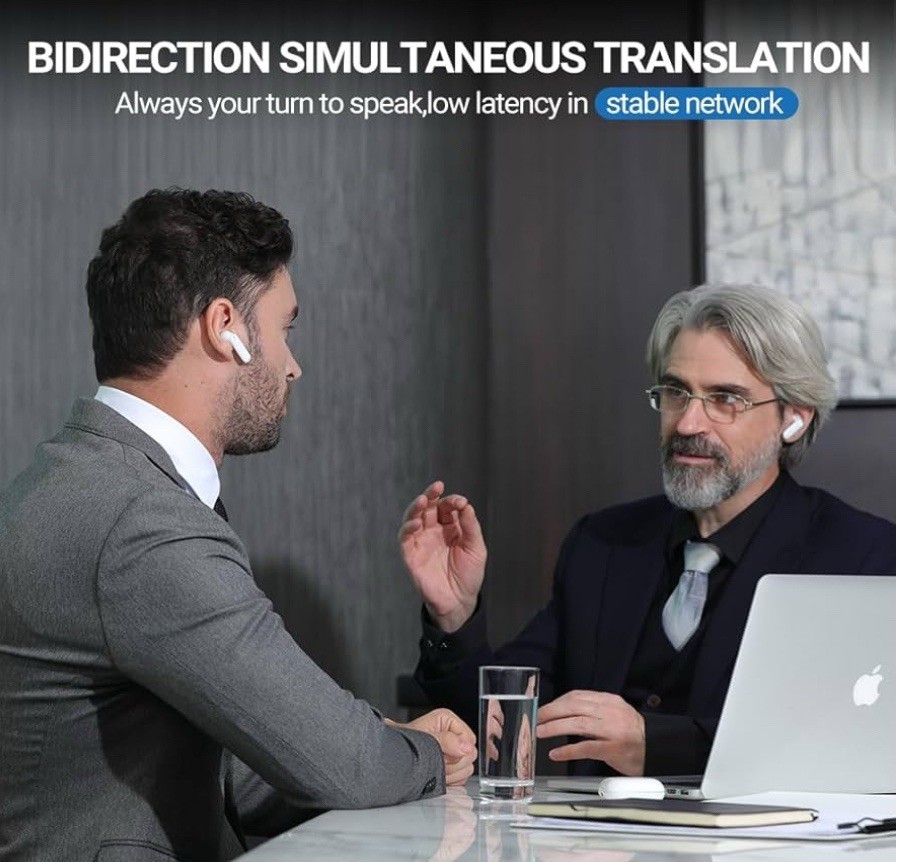 Timekettle WT2 Edge Translator Device Bidirectional Earbuds, 40 Languages