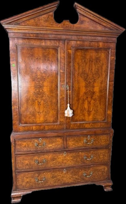 19th Century Ewe Wood Linen Press