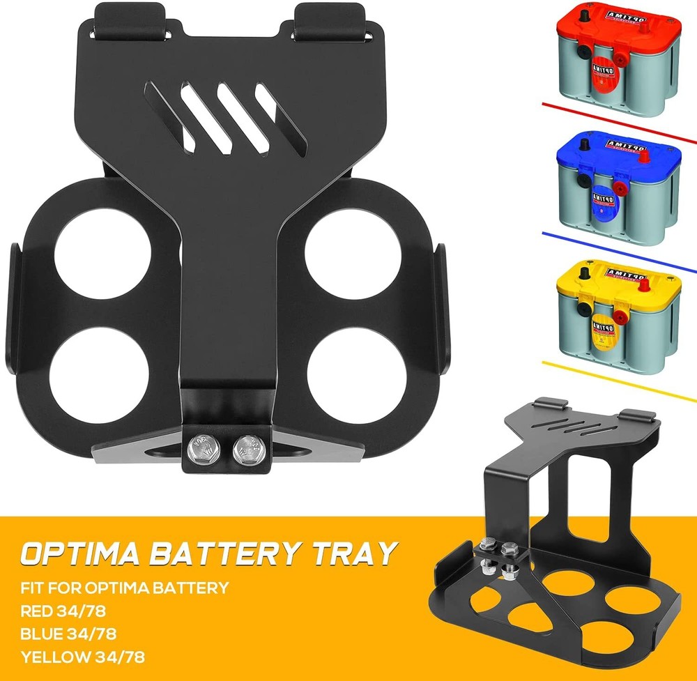 Battery Tray Hold Down Trunk Relocation Box Racing Mount for Optima Group 34 78