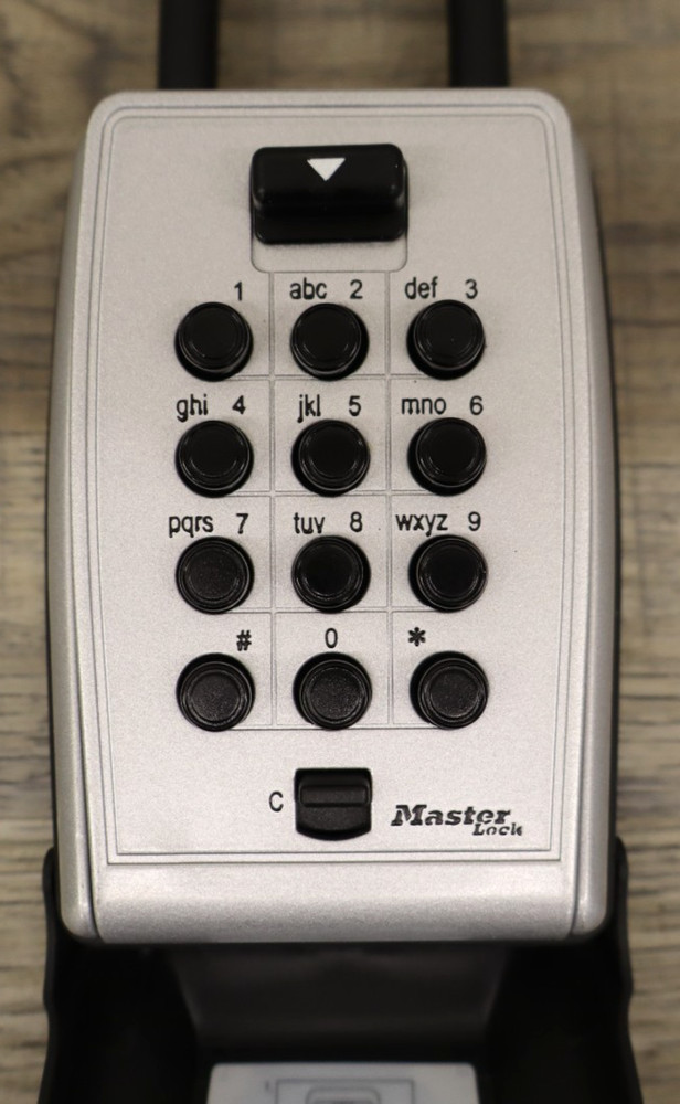 Master Lock Push Button Box Metal Black P64276