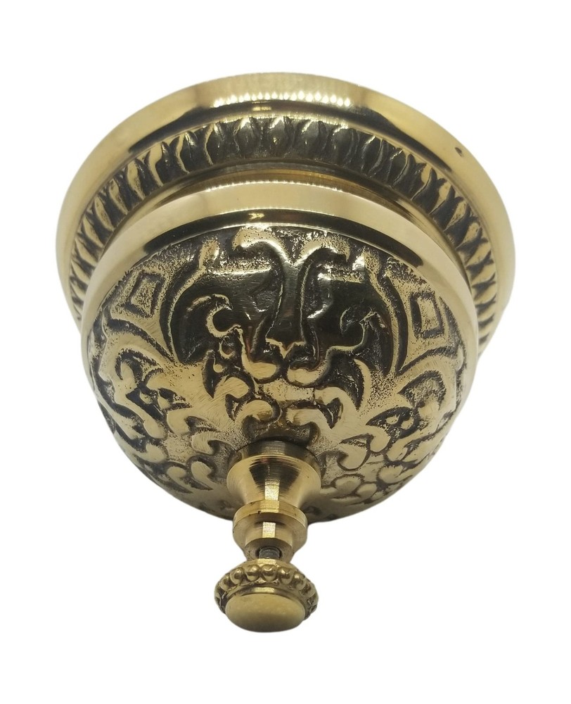 Solid Brass Victorian Style Service Desk Bell Fast Ship