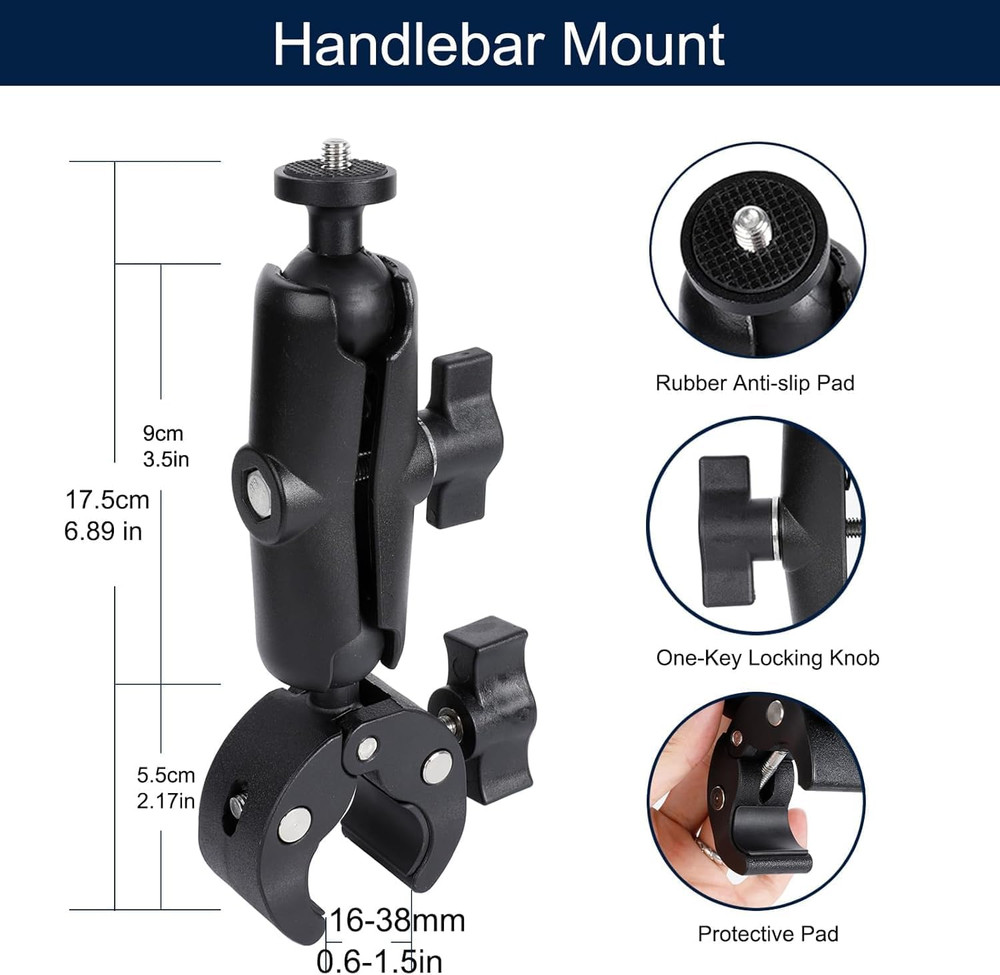 Camera Air Pump Vacuum Suction Cup Handlebar Mount Kit Compatible with Insta360