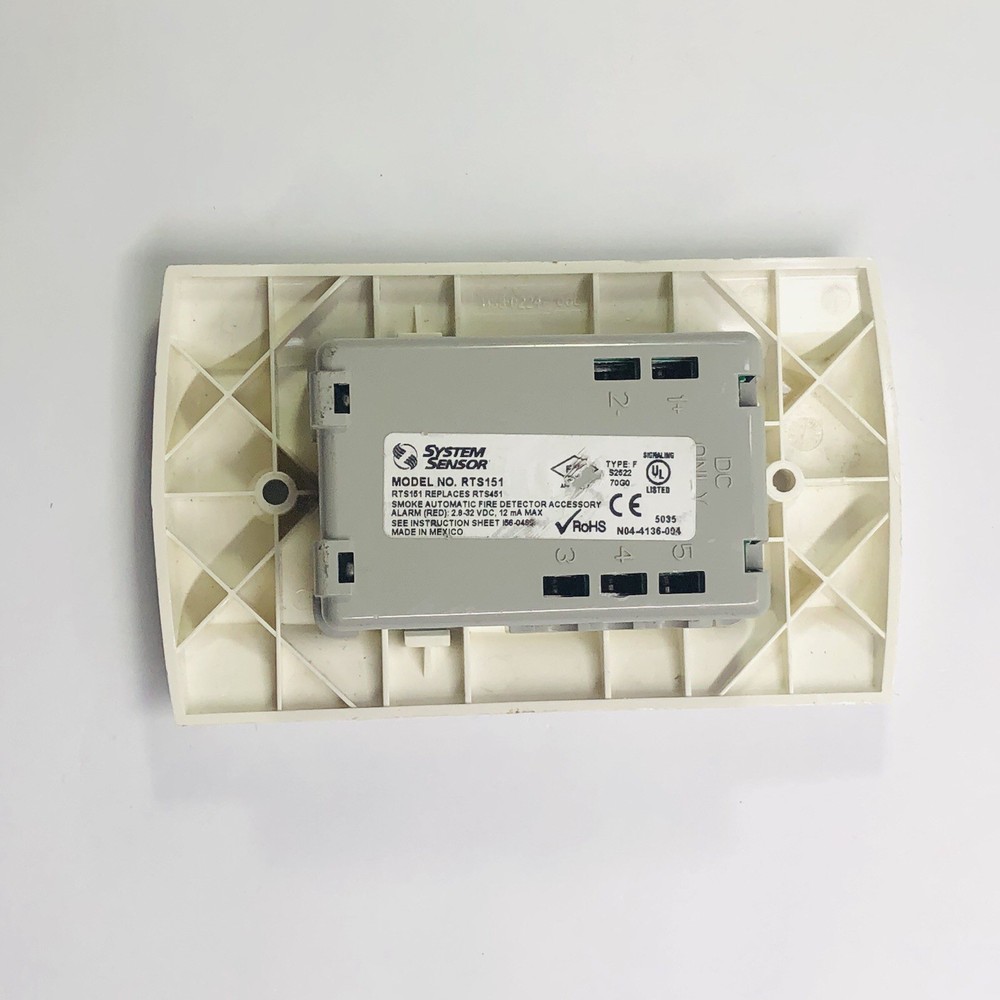 SYSTEM SENSOR SMOKE AUTOMATIC FIRE DETECTOR ALARM RTS151