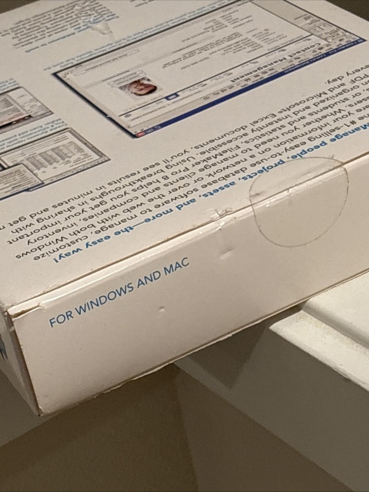 NEW FILEMAKER PRO 8 SOFTWARE & User Guide/Resource Guide FOR Windows AND MAC CIB