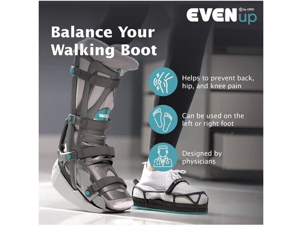 EVENup Shoe Balancer Medium Orthopedic Boot Leveler Adjustable Height Accessory