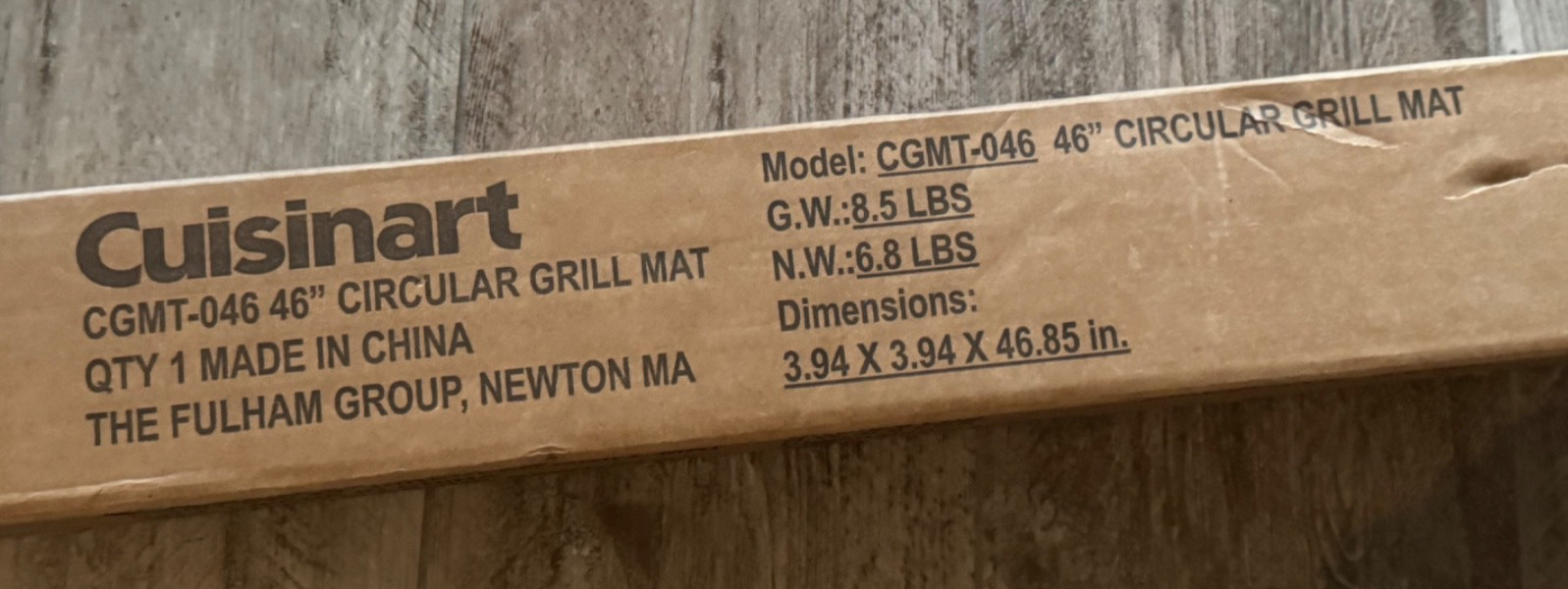 CUISINART 46" CIRCULAR GRILL MAT CGMT-046 NEW IN BOX