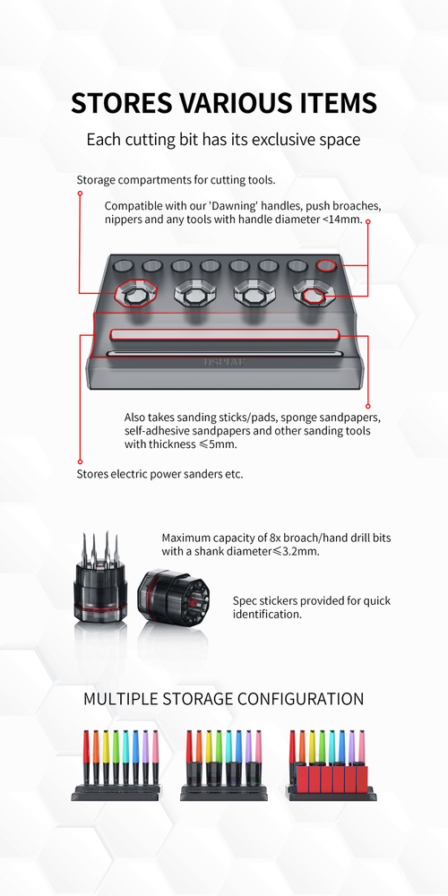 DSPIAE Tool Stand and Storage Compartments PT-R/PR - US
