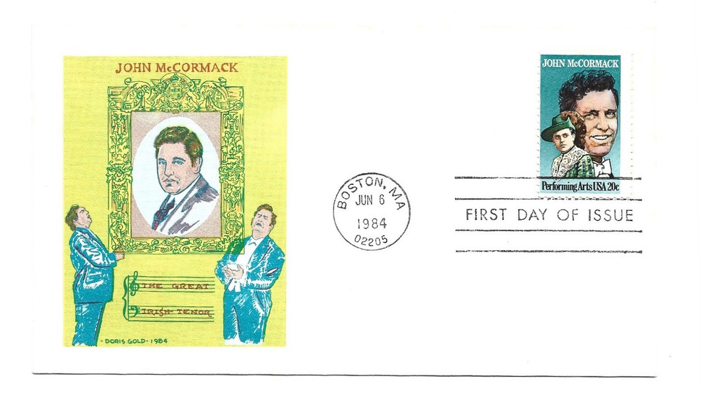 2090 John McCormack Doris Gold FDC