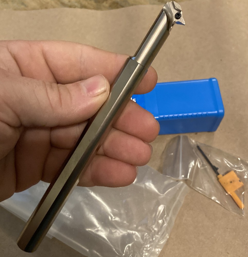 KYOCERA 1/2 Profiling Boring Bar Indexable Diamond Shape Insert A08M-SVZCL 1.5AE