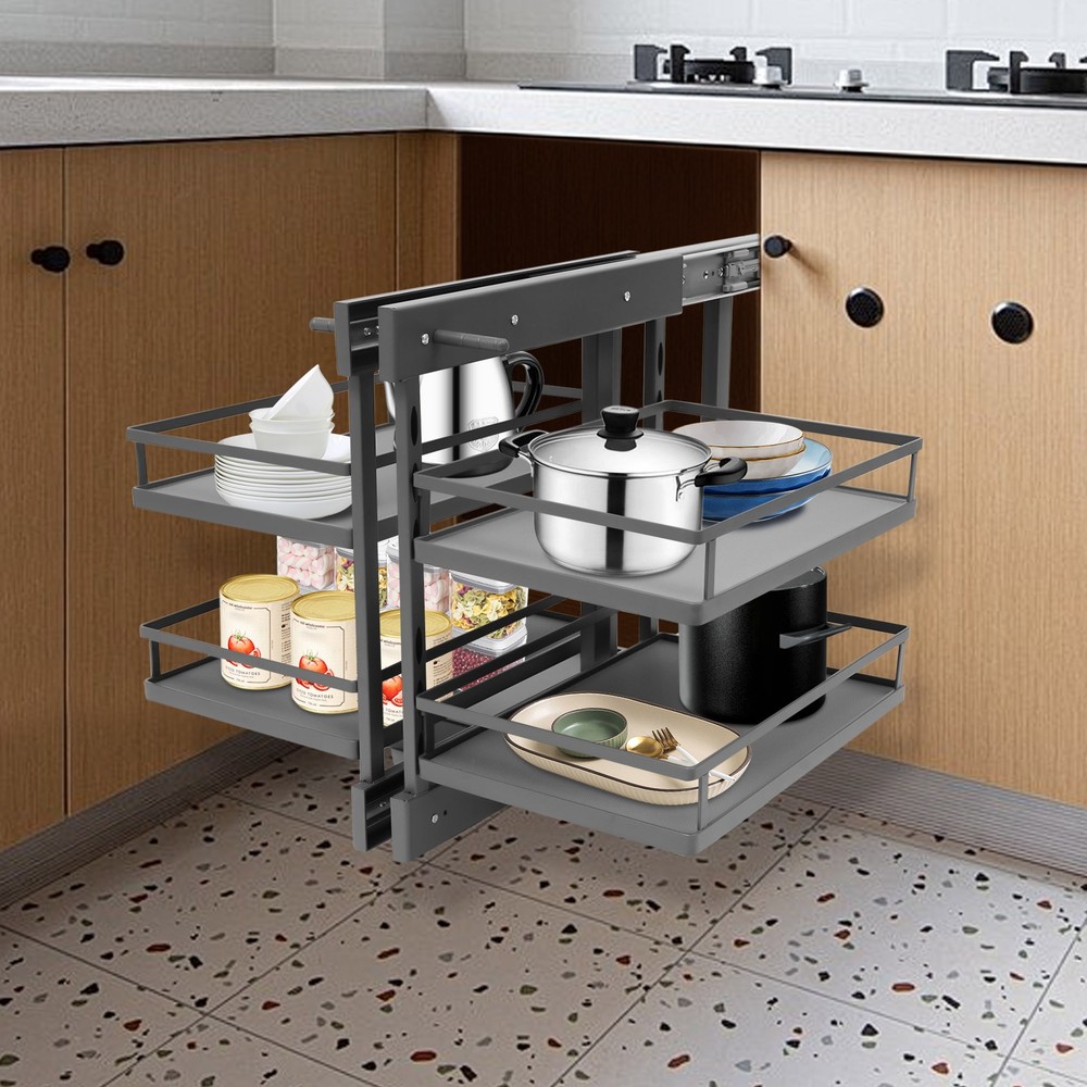 Cabinet Pull-out Storage Rack Pull Out Corner Organizer for Kitchen Cabinet