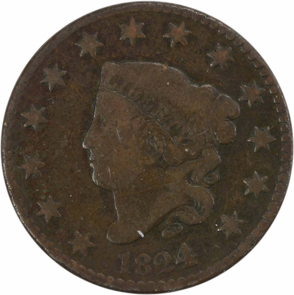 1824/2 Large Cent VG Uncertified #157