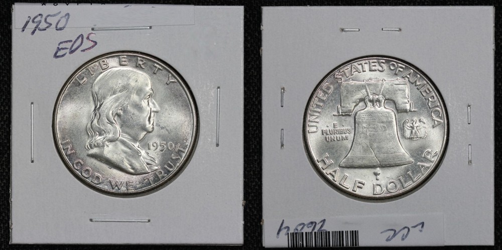 1950 Franklin Half Dollar 6VFT