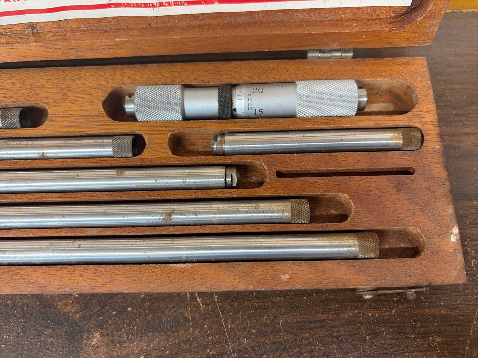 Vintage Starrett Inside Micrometer Set 823C Range 4"-24"