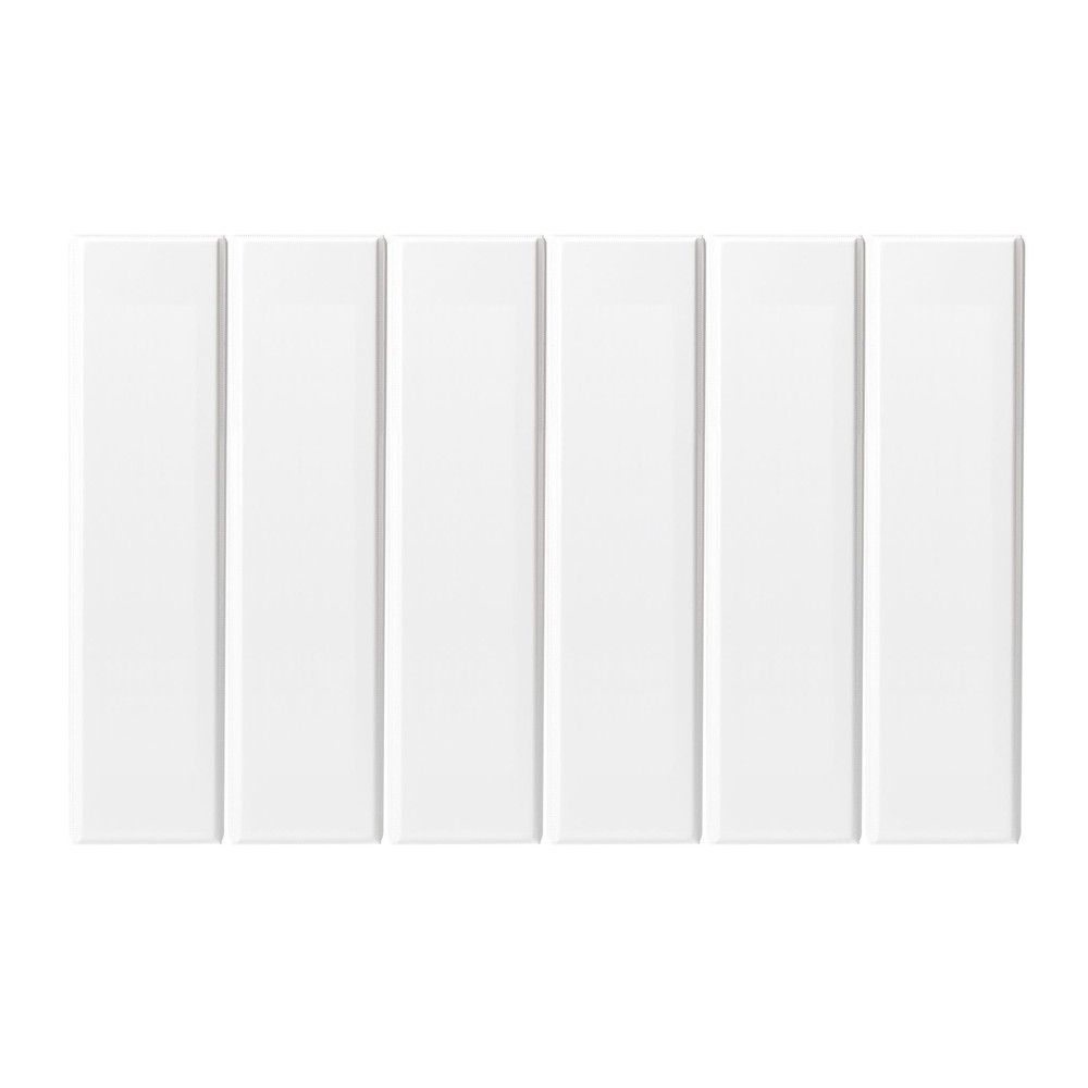 3-Ring Durable View Binder, 2 inch Binder Ring Type, Slant D-Ring, White, 6 Pack