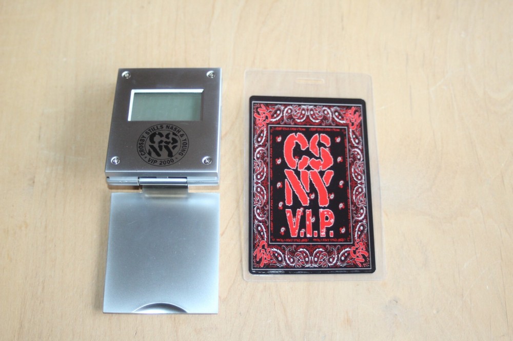 Crosby Stills Nash & Young -  Promo Clock + Backstage Pass -