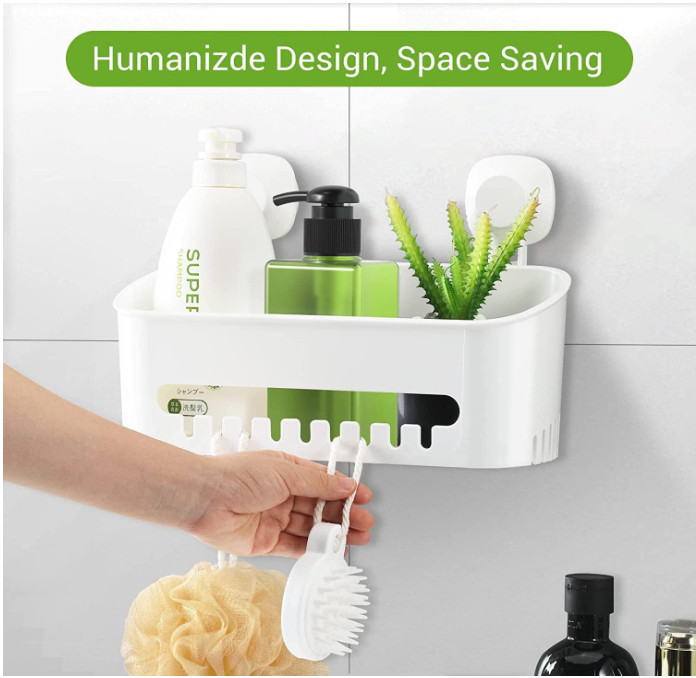 Suction Cup Shower Caddy ,Powerful Organizer Max Hold 22lbs