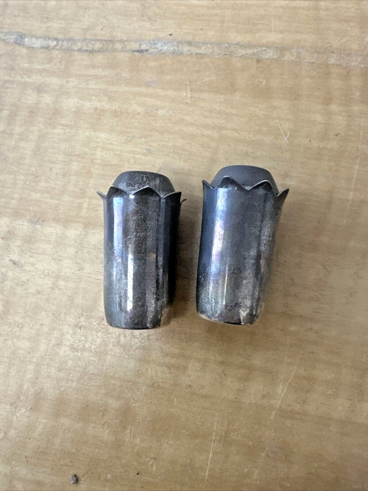 Antique Silver Condiment Caddy Tray Set 6 Piece 1930's