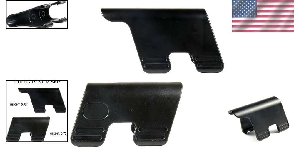 Comfort-Enhancing Cheek Rest Riser - Double Height 1.25" & 0.75" for Shooters