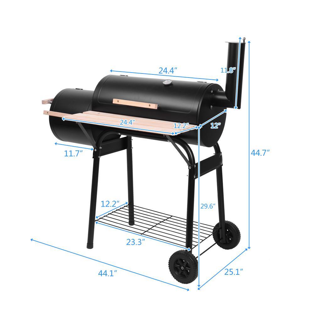 Outdoor Charcoal Grill Smoker Charcoal Barbecue Grill with Large Cooking Surface