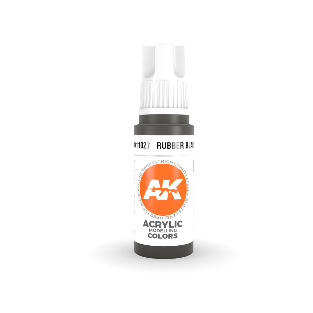 AK Interactive 3G Acrylic Rubber Black 17ml