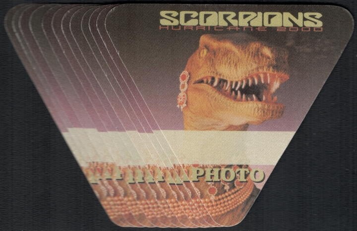 Scorpions Backstage Pass - Wholesale Set of 12 - 2000 Cloth Passes
