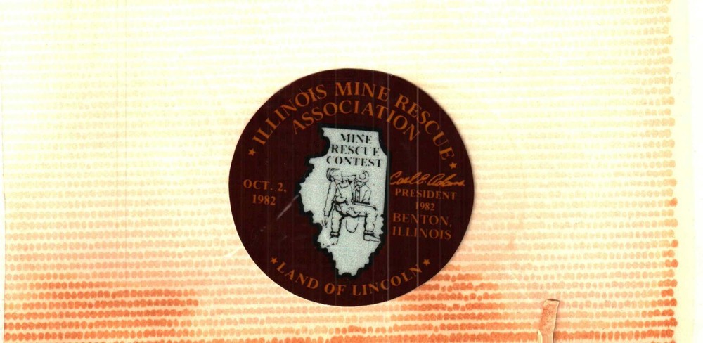NICE ILLINOIS MINE RESCUE  COAL MINING STICKER # 102