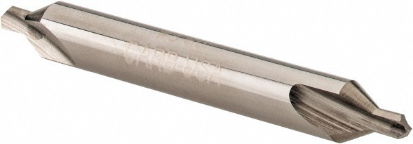 Hertel #3 Plain Cut 60? Incl Angle Solid Carbide Combo Drill & Countersink 1/...