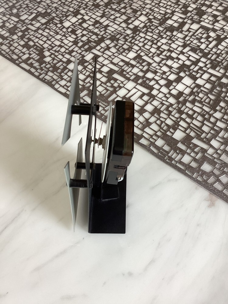 Vintage Abstract Postmodern Memphis Style 3 D Desk Clock