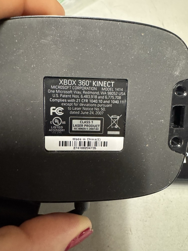 Xbox 360 Kinect Sensor Model 1414 With Stand & Cable Tested