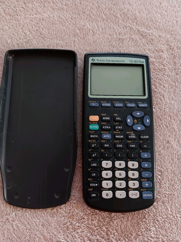 Excellent Condition Texas Instruments TI-83 Plus Graphing Calculator - Black