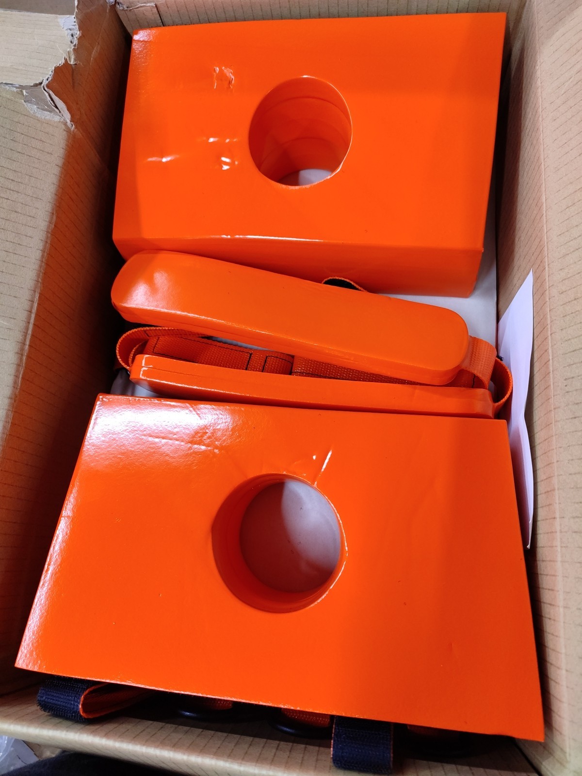 Dealmed Deluxe Emergency Head Immobilizer Device, Orange, 1 Count