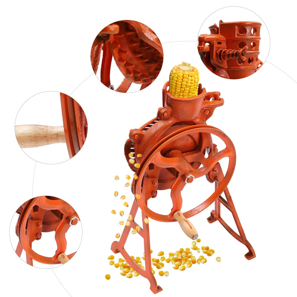 2-In-1 Corn Thresher Corn Cob Sheller Hand Corn Kernels Thresher Machine 10cm
