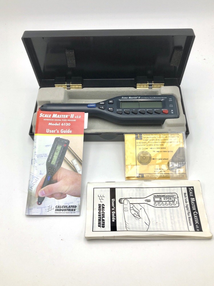 SCALE MASTER II V3.0  MODEL 6130 DIGITAL PLAN MEASURING TOOL