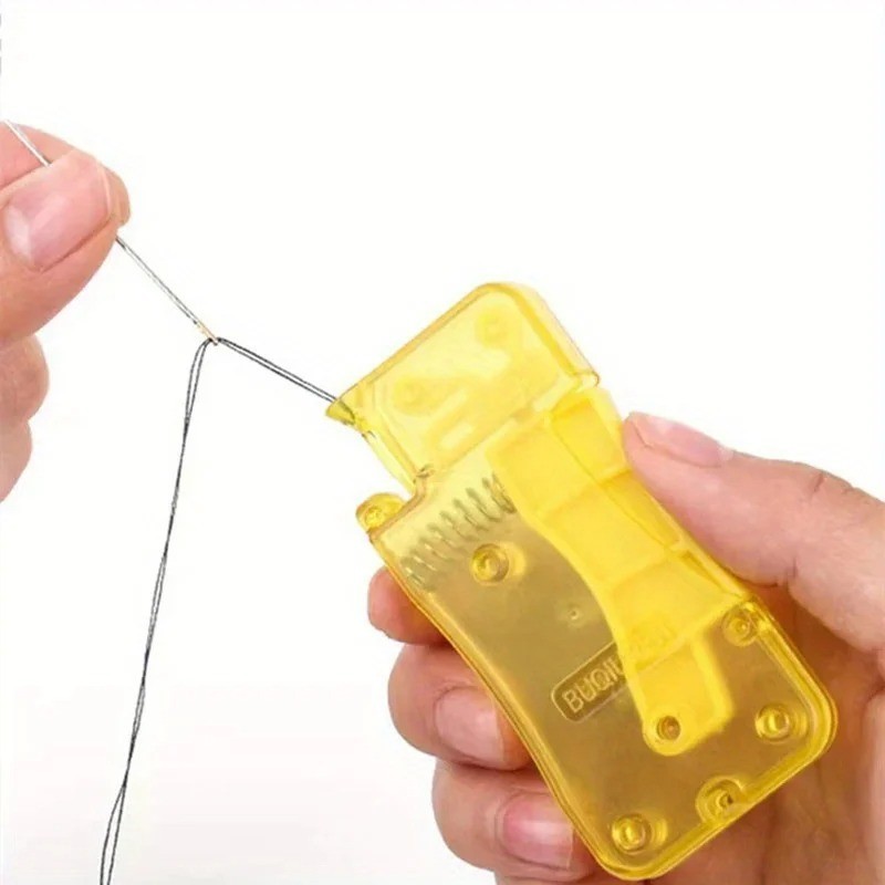 New Elderly Use Automatic Easy Sewing Needle Device Threader Thread Guide Tool