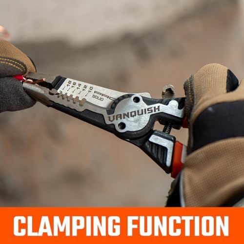 VANQUISH 4 IN 1 Multifunctional Wire Stripper, Cutting Stripping Tool...