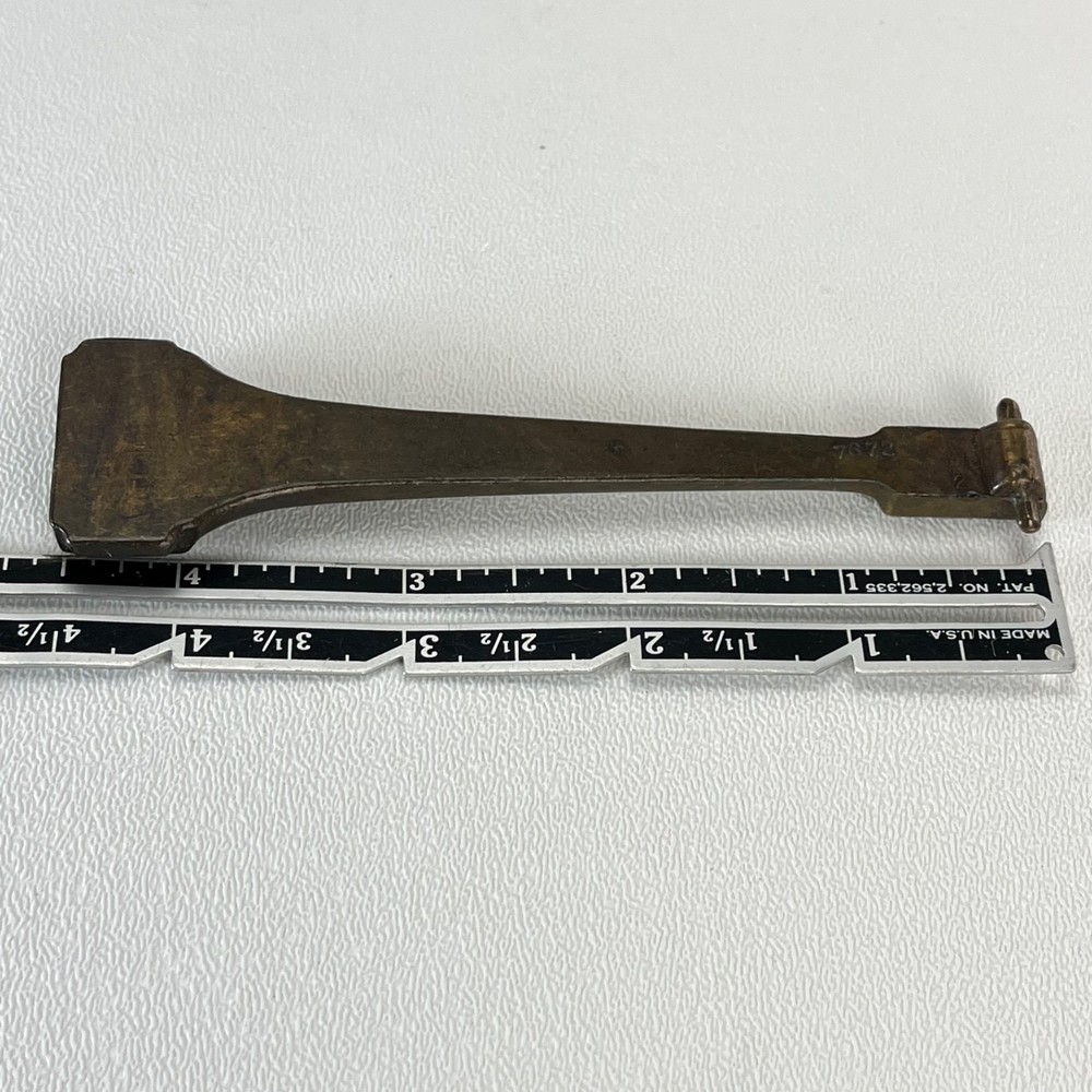 Solid Brass Replacement Door Knocker Strike Bar MidCentury 4.5" Door Hardware