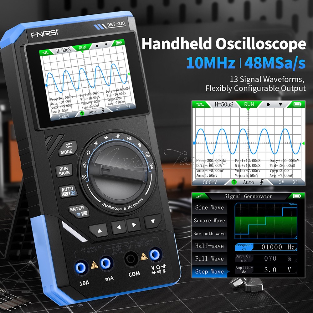 FNIRSI 2C23T DSO152 Digital Oscilloscope Multimeter Function Signal Generator US