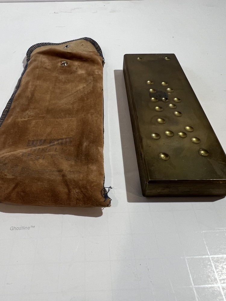 Wilson Instruments Brinell Test Block 6”x2” Brass