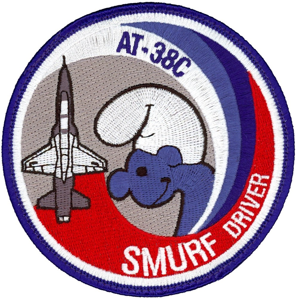 USAF 435th FIGHTER TRAINING SQUADRON PATCH - AT-38C SMURF DRIVER