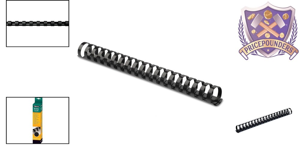 Versatile 3/4" Plastic Comb Bindings, 100 Pack for Professional Document Binding