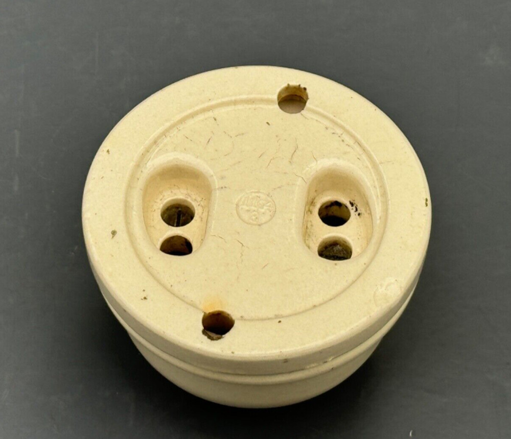 ANTIQUE PORCELAIN CERAMIC CEILING ROSE RECLAIMED