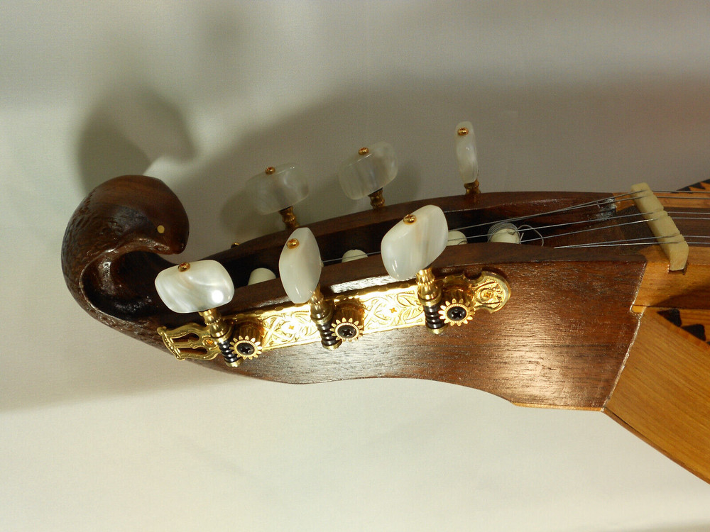 DULCIMER - TIMELESS TIMBER CUSTOM 1400 A.D. FLAME BIRCH - BIRDSEYE - WALNUT 1/1