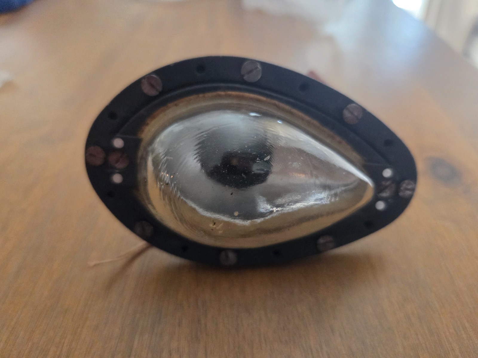 Original WWII Spitfire Part Morse Code Light Spine Lamp RAF Air Ministry Tag