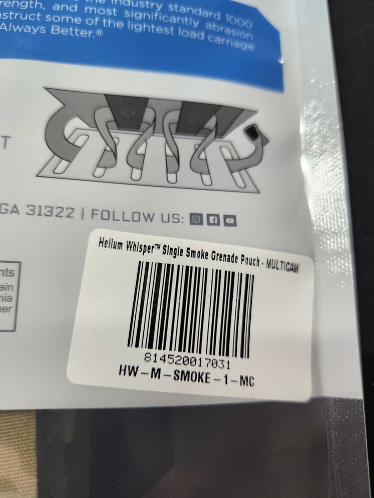 Blue Force Gear Single Smoke Grenade Pouch Multicam