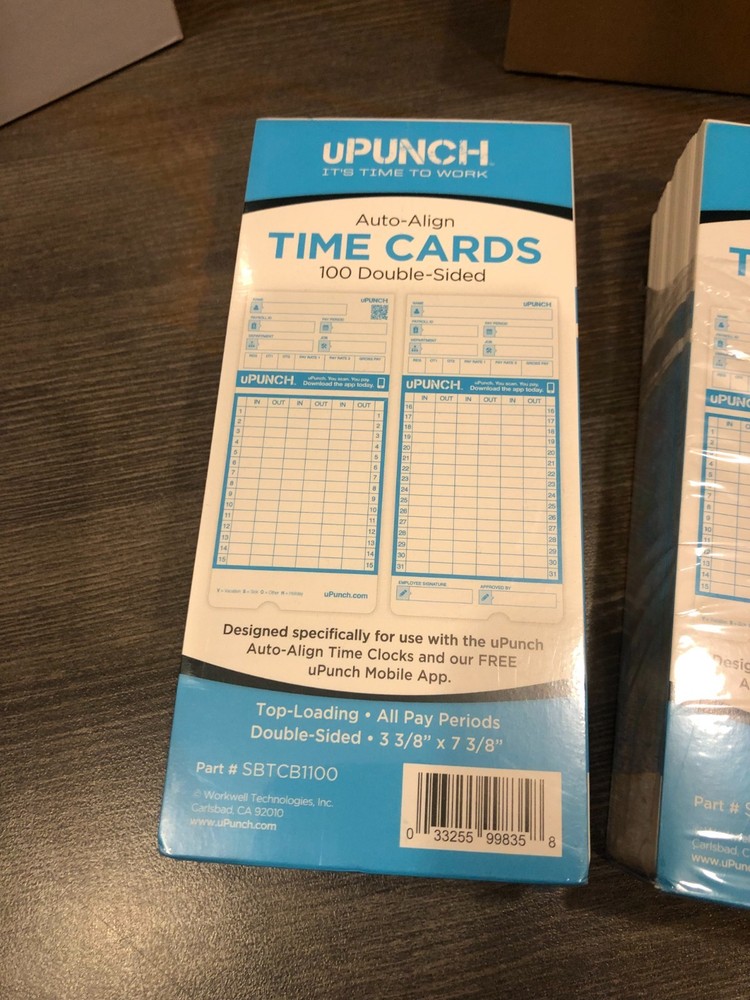 uPUNCH Auto-Align Time Clock Bundle w/ Free Punch Pay Mobile App