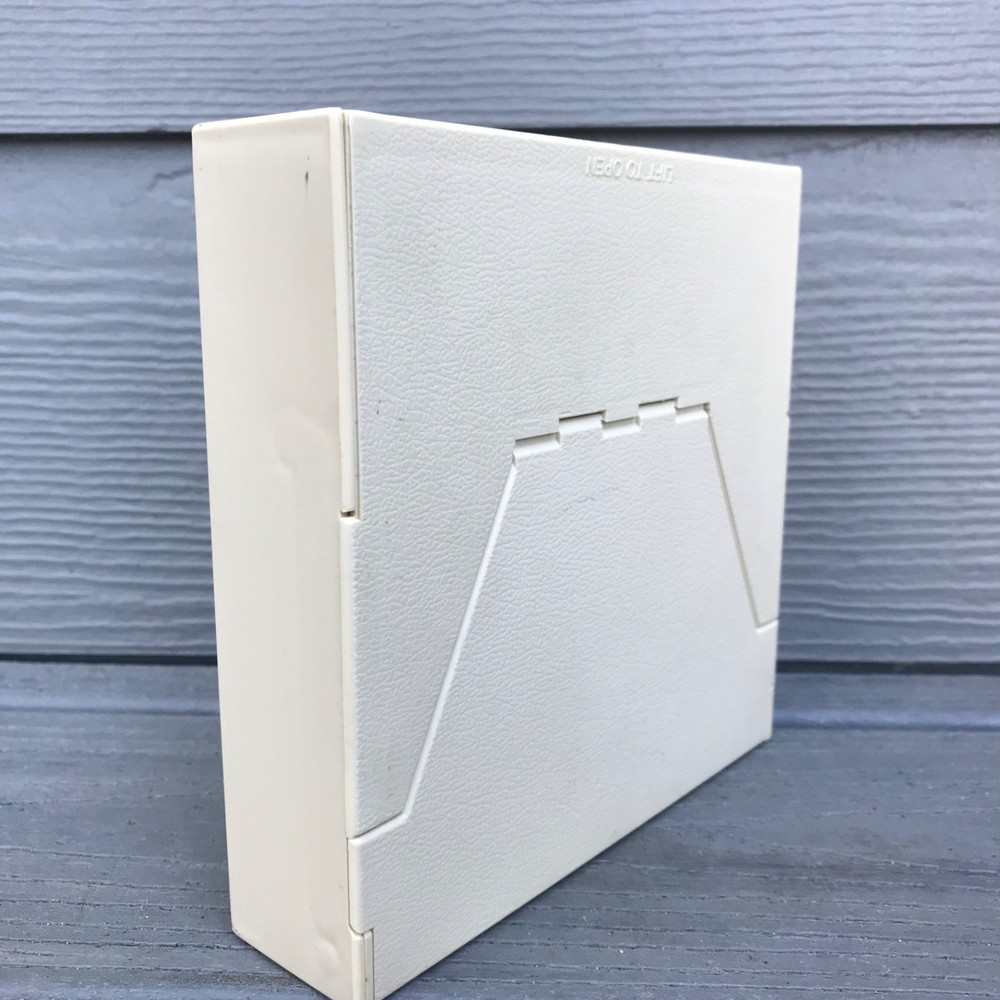Flip N File Library Case 5.25 Floppy Disk Diskette Holder Storage Box